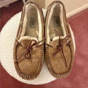 UGG Tan Suede Moccasin Loafers